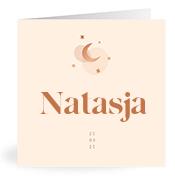 Geboortekaartje naam Natasja m1