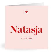 Geboortekaartje naam Natasja m3
