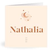 Geboortekaartje naam Nathalia m1