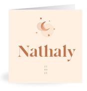 Geboortekaartje naam Nathaly m1