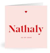 Geboortekaartje naam Nathaly m3