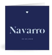 Geboortekaartje naam Navarro j3