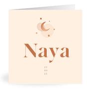 Geboortekaartje naam Naya m1