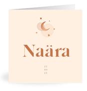 Geboortekaartje naam Naära m1