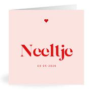 Geboortekaartje naam Neeltje m3