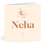 Geboortekaartje naam Neha m1