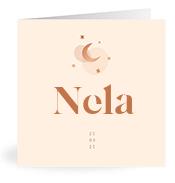 Geboortekaartje naam Nela m1