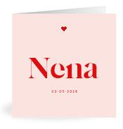 Geboortekaartje naam Nena m3