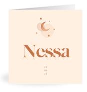 Geboortekaartje naam Nessa m1