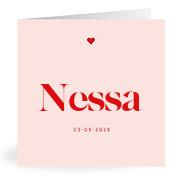 Geboortekaartje naam Nessa m3