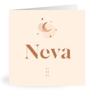 Geboortekaartje naam Neva m1