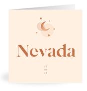 Geboortekaartje naam Nevada m1