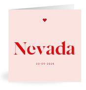Geboortekaartje naam Nevada m3