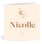 Geboortekaartje naam Nicolle m1