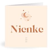 Geboortekaartje naam Nienke m1