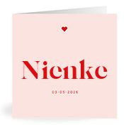 Geboortekaartje naam Nienke m3