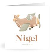 Geboortekaartje naam Nigel j1