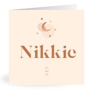 Geboortekaartje naam Nikkie m1