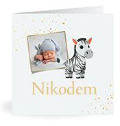 Geboortekaartje naam Nikodem j2