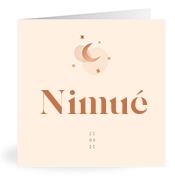 Geboortekaartje naam Nimué m1