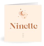 Geboortekaartje naam Ninette m1