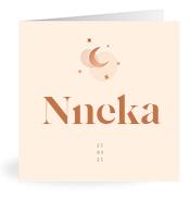 Geboortekaartje naam Nneka m1