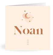 Geboortekaartje naam Noan m1