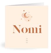 Geboortekaartje naam Nomi m1