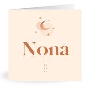 Geboortekaartje naam Nona m1