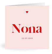 Geboortekaartje naam Nona m3