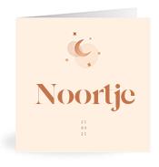 Geboortekaartje naam Noortje m1