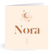 Geboortekaartje naam Nora m1