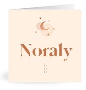 Geboortekaartje naam Noraly m1