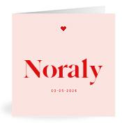 Geboortekaartje naam Noraly m3