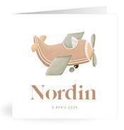 Geboortekaartje naam Nordin j1