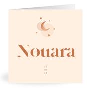 Geboortekaartje naam Nouara m1
