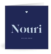 Geboortekaartje naam Nouri j3