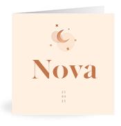 Geboortekaartje naam Nova m1