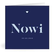 Geboortekaartje naam Nowi j3