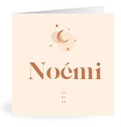 Geboortekaartje naam Noémi m1