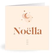 Geboortekaartje naam Noëlla m1