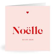 Geboortekaartje naam Noëlle m3