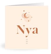 Geboortekaartje naam Nya m1