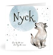 Geboortekaartje naam Nyck j4