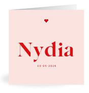 Geboortekaartje naam Nydia m3