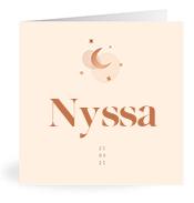 Geboortekaartje naam Nyssa m1