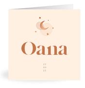 Geboortekaartje naam Oana m1