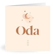 Geboortekaartje naam Oda m1
