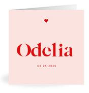 Geboortekaartje naam Odelia m3