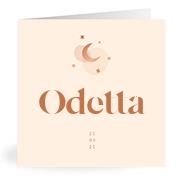 Geboortekaartje naam Odetta m1